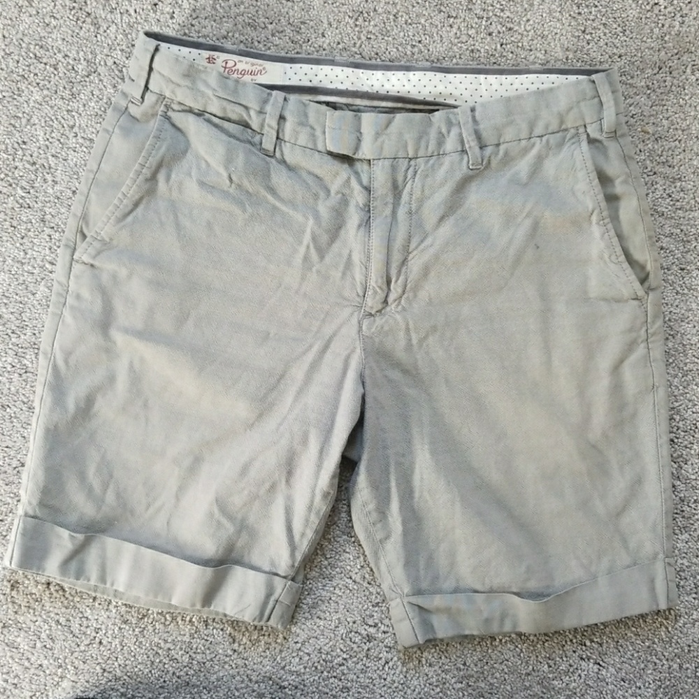 Penguin grey shorts size 30
